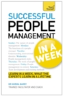 Successful People Management in a Week: Teach Yourself : Managing People in Seven Simple Steps - Book