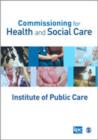 Commissioning for Health and Social Care - Book