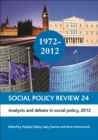 Social Policy Review 24 : Analysis and debate in social policy, 2012 - eBook