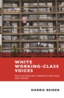 White working-class voices : Multiculturalism, community-building and change - eBook