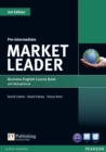 Market Leader 3rd Edition Pre-Intermediate Coursebook with DVD-ROM and MyEnglishLab Student online access code Pack - Book