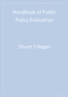Handbook of Public Policy Evaluation - eBook