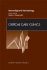 Nonmalignant Hematology, An Issue of Critical Care Clinics - eBook