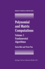 Polynomial and Matrix Computations : Fundamental Algorithms - eBook