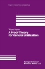 A Proof Theory for General Unification - eBook