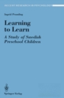 Learning to Learn : A Study of Swedish Preschool Children - eBook