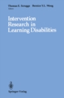 Intervention Research in Learning Disabilities - eBook