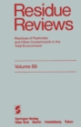 Residue Reviews : Residues of Pesticides and Other Contaminants in the Total Environment - eBook