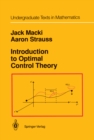 Introduction to Optimal Control Theory - eBook