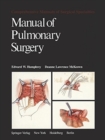 Manual of Pulmonary Surgery - Book