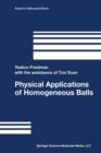 Physical Applications of Homogeneous Balls - Book