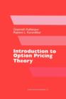 Introduction to Option Pricing Theory - Book