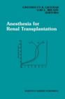 Anesthesia for Renal Transplantation - Book