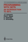 Programming with Sets : An Introduction to SETL - eBook