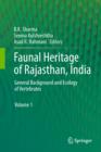 Faunal Heritage of Rajasthan, India : General Background and Ecology of Vertebrates - eBook