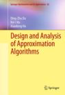 Design and Analysis of Approximation Algorithms - eBook