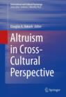 Altruism in Cross-Cultural Perspective - eBook