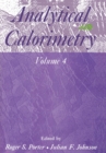 Analytical Calorimetry : Volume 4 - eBook