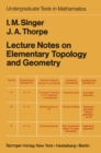 Lecture Notes on Elementary Topology and Geometry - eBook