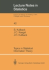 Topics in Statistical Information Theory - eBook