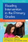 Reading Intervention in the Primary Grades : A Common-Sense Guide to RTI - Book