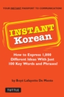 Instant Korean : How to Express 1,000 Different Ideas with Just 100 Key Words and Phrases! (Korean Phrasebook) - eBook