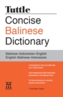 Tuttle Concise Balinese Dictionary : Balinese-Indonesian-English  English-Balinese-Indonesian - eBook