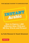 Instant Arabic : How to Express 1,000 Different Ideas with Just 100 Key Words and Phrases! (Arabic Phrasebook) - eBook