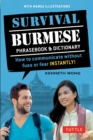Survival Burmese Phrasebook & Dictionary : How to communicate without fuss or fear INSTANTLY! (Manga Illustrations) - eBook