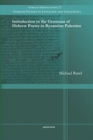 Introduction to the Grammar of Hebrew Poetry in Byzantine Palestine - Book