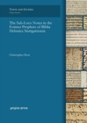 The Sub-Loco Notes in the Former Prophets of Biblia Hebraica Stuttgartensia - Book