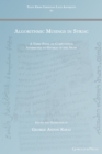 Algorithmic Musings in Syriac : A Verse Poem on Computation Attributed to George of the Arabs - Book