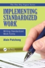 Implementing Standardized Work : Writing Standardized Work Forms - Book