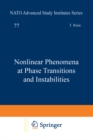 Nonlinear Phenomena at Phase Transitions and Instabilities - eBook