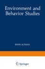 Environment and Behavior Studies : Emergence of Intellectual Traditions - eBook