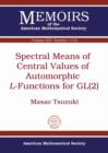 Spectral Means of Central Values of Automorphic $L$-Functions for GL(2) - Book