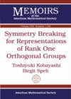 Symmetry Breaking for Representations of Rank One Orthogonal Groups - Book
