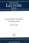 Generalized Analytic Continuation - eBook