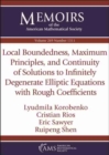 Local Boundedness, Maximum Principles, and Continuity of Solutions to Infinitely Degenerate Elliptic Equations with Rough Coefficients - Book