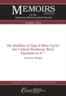 On Stability of Type II Blow Up for the Critical Nonlinear Wave Equation in $\mathbb {R}^{3+1}$ - eBook