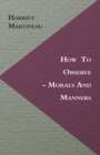 How to Observe - Morals and Manners - eBook
