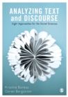 Analyzing Text and Discourse : Eight Approaches for the Social Sciences - eBook