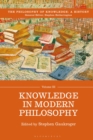 Knowledge in Modern Philosophy - eBook