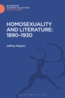 Homosexuality and Literature: 1890-1930 - Book
