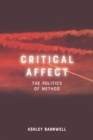 Critical Affect : The Politics of Method - eBook