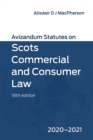 Avizandum Statutes on Scots Commercial and Consumer Law : 2020-21 - eBook