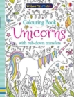 Colouring Book Unicorns with Rub-Down Transfers x 5 pack - Book