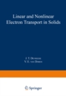 Linear and Nonlinear Electron Transport in Solids - eBook