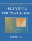 A First Course in Multivariate Statistics - eBook