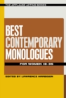 Best Contemporary Monologues for Women 18-35 - Book